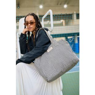 Rive droite - SAC 24H CÉLESTIN | RAYÉ NOIR ET BLANC