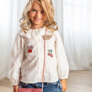 LUCIOLE ET PETIT POIS - BROCHE CERISE