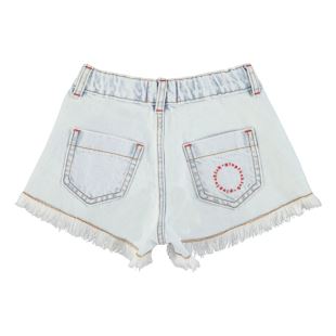 PIUPIUCHICK - SHORT JEAN AVEC FRANGES