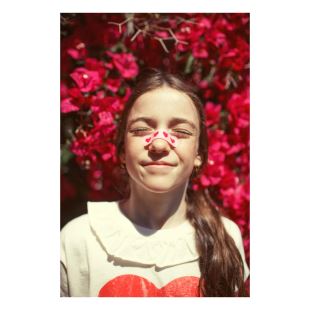 PIUPIUCHICK - TEE SHIRT AVEC COL | ECRU AVEC COEUR