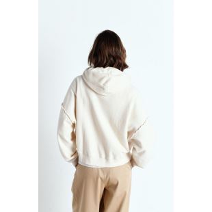 AMERICAN VINTAGE - SWEAT BOBYPARK ML CAPUCHE | ECRU