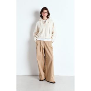 AMERICAN VINTAGE - SWEAT BOBYPARK ML CAPUCHE | ECRU
