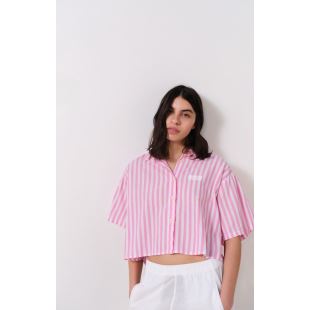 AMERICAN VINTAGE - CHEMISE VEXTOWN | RAYURES ROSES