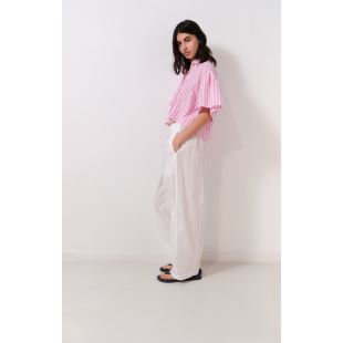 AMERICAN VINTAGE - CHEMISE VEXTOWN | RAYURES ROSES