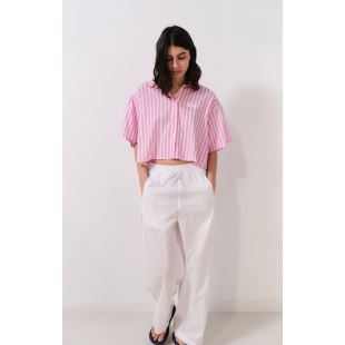 AMERICAN VINTAGE - CHEMISE VEXTOWN | RAYURES ROSES