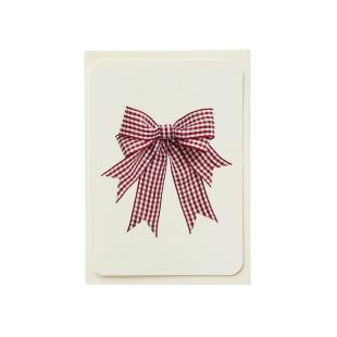 CANONBURY PRESS - CARTE NOEUD VICHY ROUGE