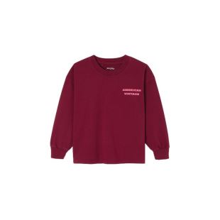 AMERICAN VINTAGE - TEE SHIRT ENFANT FIZ | BORDEAUX VINTAGE