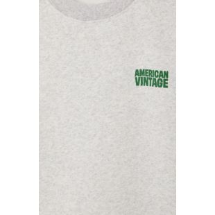 AMERICAN VINTAGE - SWEAT BAPTOWN | GRIS CHINÉ