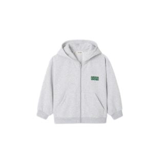 AMERICAN VINTAGE - SWEAT ENFANT BAPTOWN CAPUCHE | GRIS CHINÉ