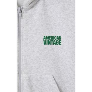AMERICAN VINTAGE - SWEAT ENFANT BAPTOWN CAPUCHE | GRIS CHINÉ