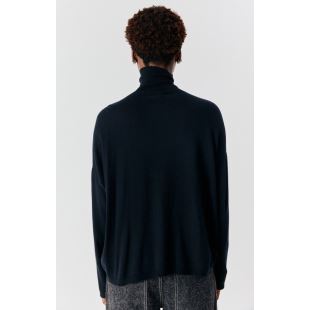 AMERICAN VINTAGE - PULL FEMME TOIMA COL MONTANT | NOIR