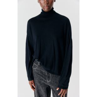 AMERICAN VINTAGE - PULL FEMME TOIMA COL MONTANT | NOIR