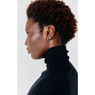 AMERICAN VINTAGE - PULL FEMME TOIMA COL MONTANT | NOIR