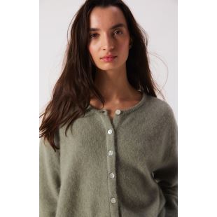 AMERICAN VINTAGE - CARDIGAN VITOW | KAKI MULTI