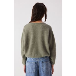 AMERICAN VINTAGE - CARDIGAN VITOW | KAKI MULTI