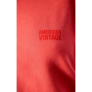 AMERICAN VINTAGE - SWEAT JITBAY COL ROND | VERMILLON VINTAGE