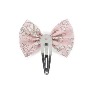 LUCIOLE ET PETIT POIS - BARRETTE RUBAN LIBERTY CAPEL ROSE NUADE
