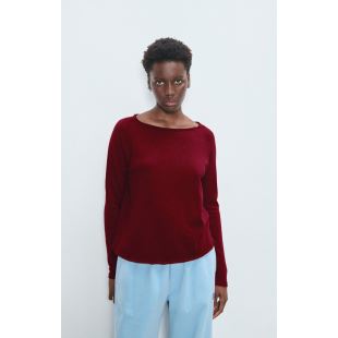 AMERICAN VINTAGE - TEE SONOMA ML COL BATEAU | CERISIER VINTAGE