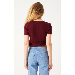 AMERICAN VINTAGE - TEE SONOMA MC COL ROND | CERISIER VINTAGE