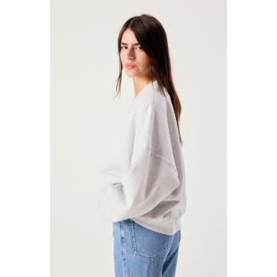 AMERICAN VINTAGE - SWEAT BAPTOWN COL V | GRIS CHINÉ
