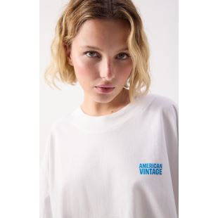 AMERICAN VINTAGE - TEE SHIRT GIXY MC COLD ROND | BLANC