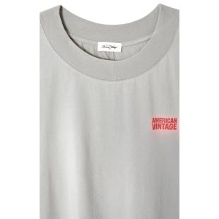 AMERICAN VINTAGE - TEE SHIRT GIXY MC COL BATEAU | MINERAL