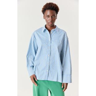 AMERICAN VINTAGE - CHEMISE RINIWAY | VICHY AZUR