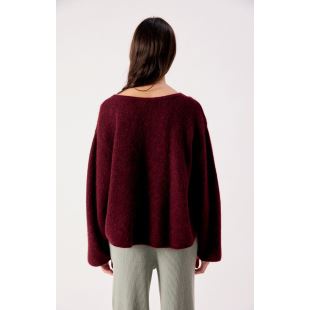 AMERICAN VINTAGE - PULL VITOW COL ROND | GRENAT