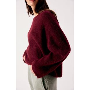 AMERICAN VINTAGE - PULL VITOW COL ROND | GRENAT