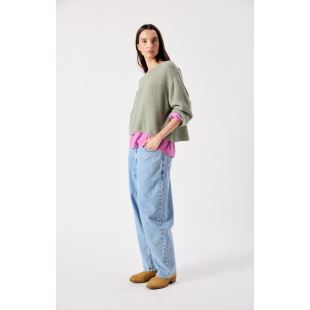 AMERICAN VINTAGE - PULL VITOW COL ROND | KAKI