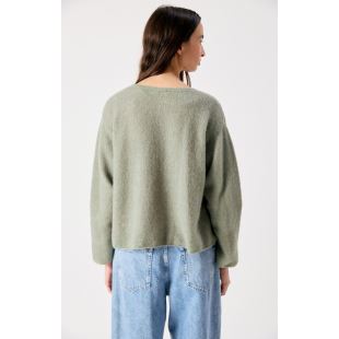 AMERICAN VINTAGE - PULL VITOW COL ROND | KAKI