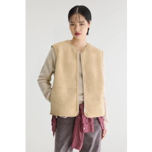 BELLEROSE - VESTE SANS MANCHES ELINOR | NATURAL