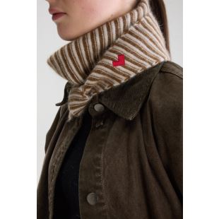 BELLEROSE - ÉCHARPE TRIANGE DUSOL | CHOCOLAT