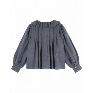 EMILE & IDA - LIGNE FEMME - BLOUSE KHADI VOLANT | HELSINKI