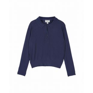 EMILE & IDA - LIGNE FEMME - POLO MIDNIGHT