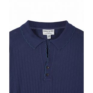 EMILE & IDA - LIGNE FEMME - POLO MIDNIGHT