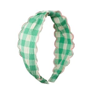 ROCKAHULA - HEADBAND BIAIS ROSE | VICHY VERT