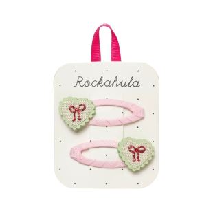 ROCKAHULA - BARRETTE COEUR | NOEUD ROUGE