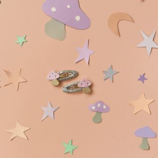 ROCKAHULA - BARRETTE CHAMPIGNON ROSE