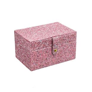 ROCKAHULA - BOITE BIJOUX LARGE PAILLETTES | ROSE