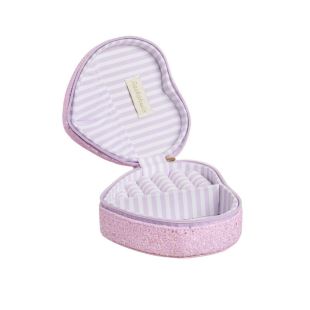 ROCKAHULA - BOITE BIJOUX COEUR PAILLETTES | ROSE