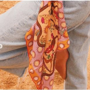 SOIE MEME - FOULARD EN SOIE | FLOW PINK