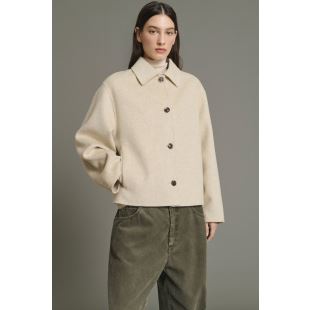 SOEUR - MANTEAU GYODA | ECRU ET GRIS