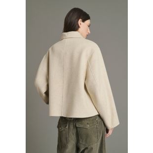 SOEUR - MANTEAU GYODA | ECRU ET GRIS