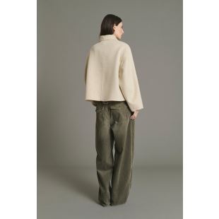 SOEUR - MANTEAU GYODA | ECRU ET GRIS