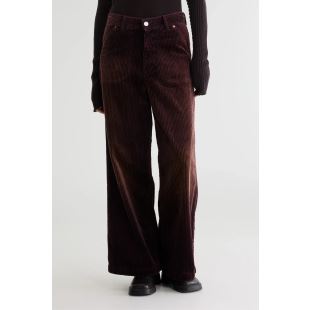 BELLEROSE - PANTALON PETULA VELOURS | BURGUNDY