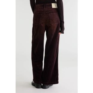 BELLEROSE - PANTALON PETULA VELOURS | BURGUNDY