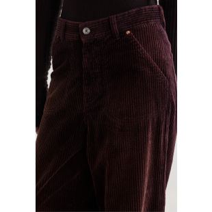 BELLEROSE - PANTALON PETULA VELOURS | BURGUNDY