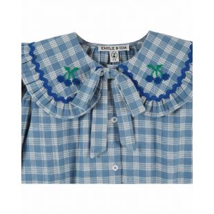 EMILE ET IDA - BLOUSE CARREAUX CELESTINE 