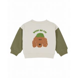 EMILE ET IDA - SWEAT BICOLORE | PISTACHE